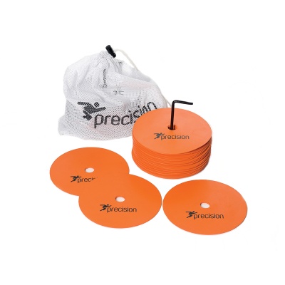 Precision Rubber Marker Discs Set of 20 (Medium - 15cm) Available in White, Yellow, Orange